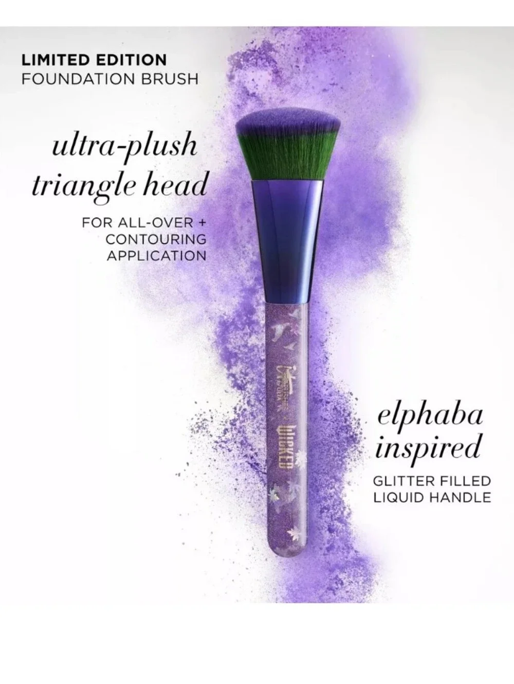 It Cosmetics X Wicked Limited Edition Elphaba Foundation Brush